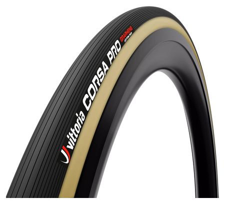 Boyau Route Vittoria Corsa Pro 700 mm Graphene G2.0   Silica Compound Flancs Beiges