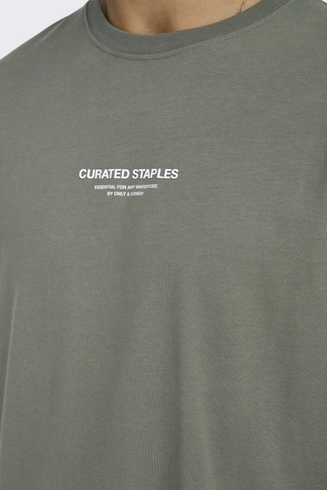 Only & Sons groene heren t-shirt