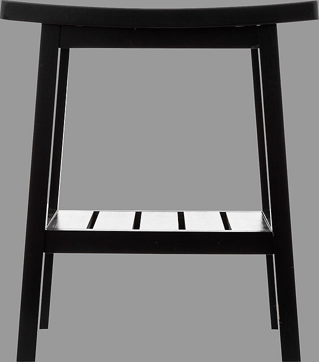 Tabouret et rangement salle de bains, bambou noir, 5Five
