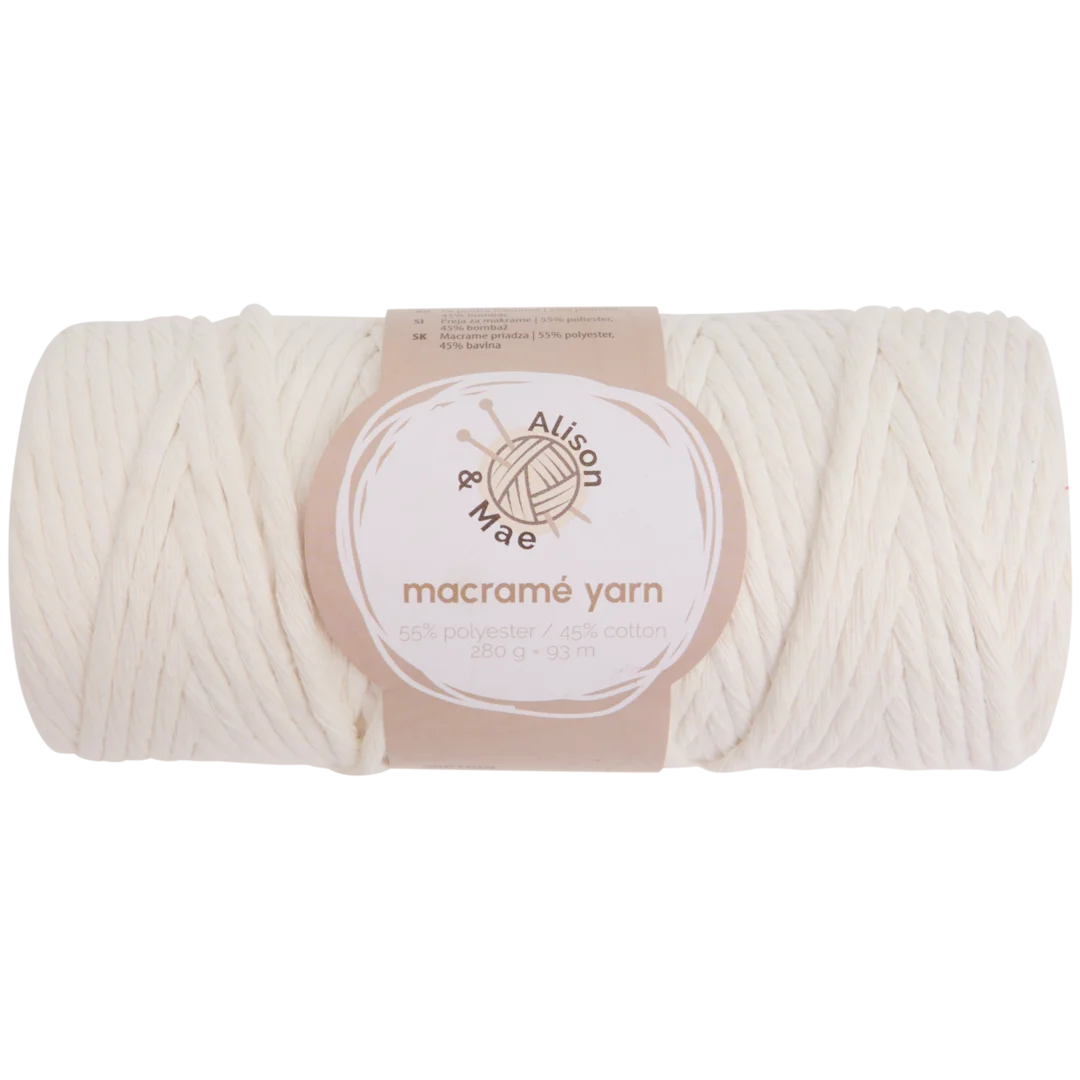 Alison & Mae Specials macramé-garen 280 gram | diverse kleuren