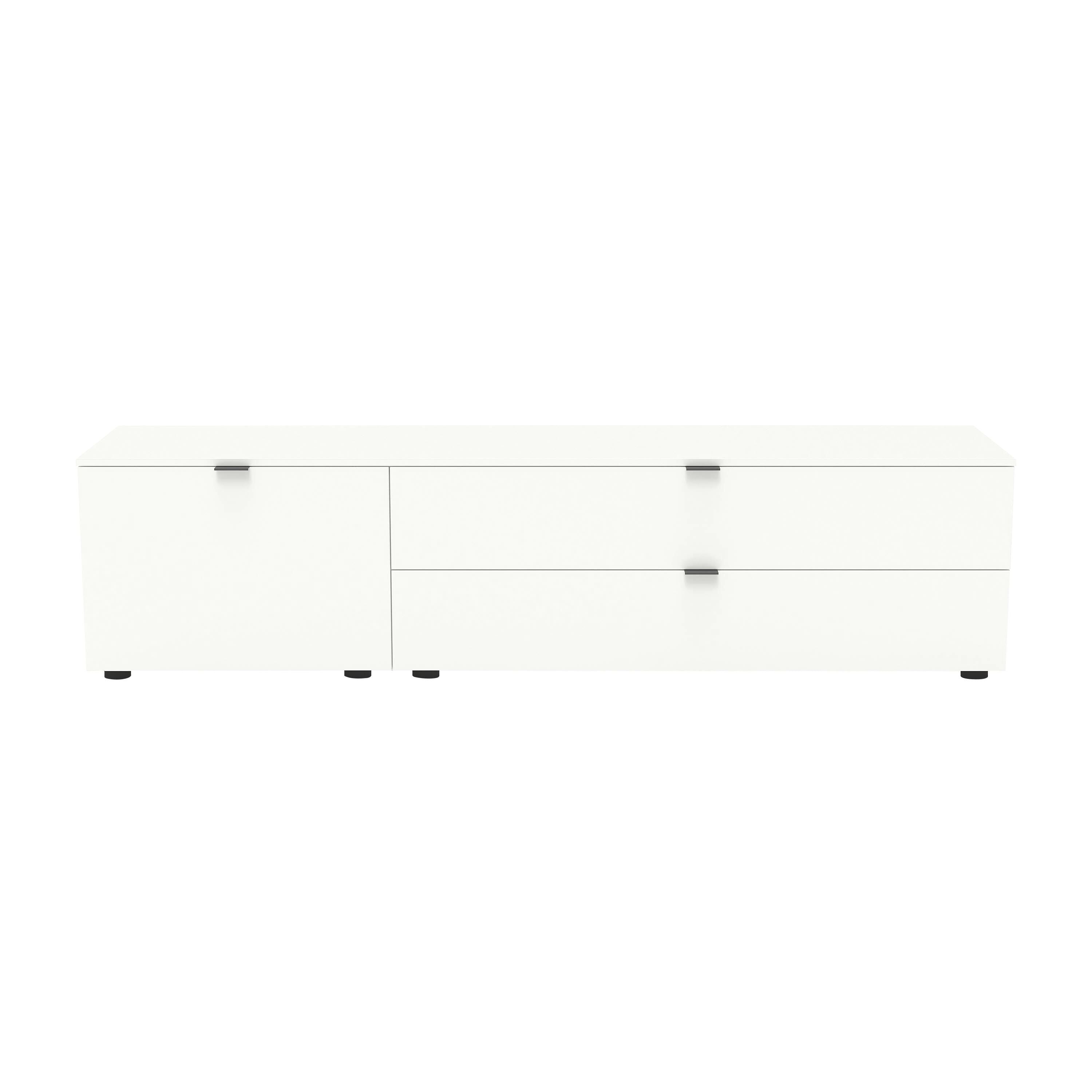 TILL Lowboard - Weiss / B: 168.0 cm x T: 41.0 cm x H: 42.0 cm