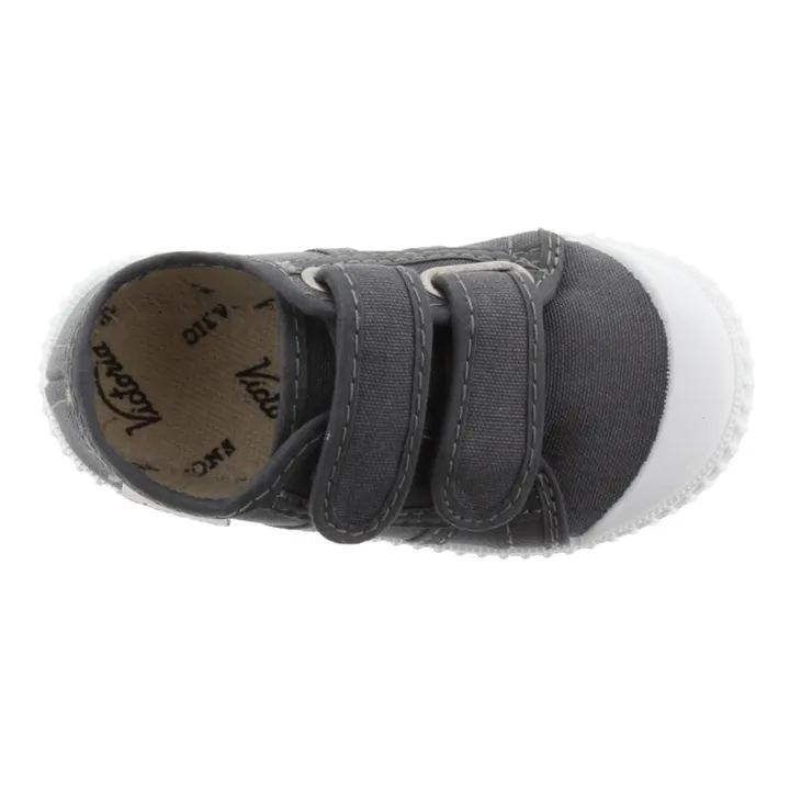 Victoria Baskets Scratchs Tiras Lona | Gris foncé