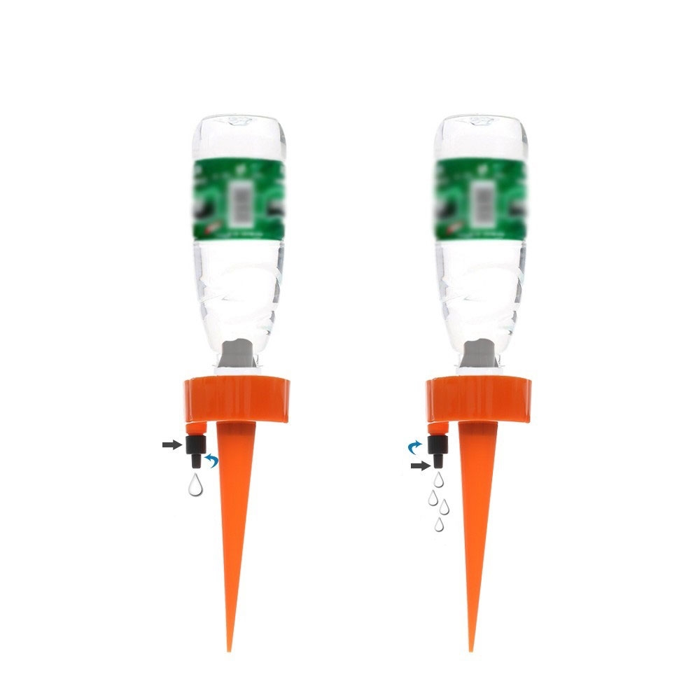 (12er Set) Automatische Pflanzen Bewässerung mit Flaschen Anschluss (Indoor/Outdoor) - Assortiert