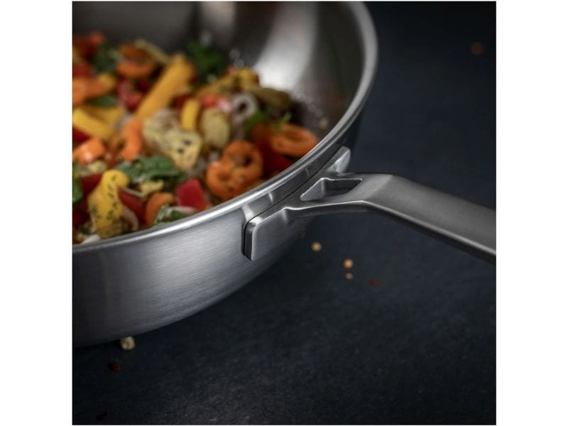 Kuhn Rikon Wok Culinary Fiveply Ø 24 cm Wokpfanne mit Deckel
