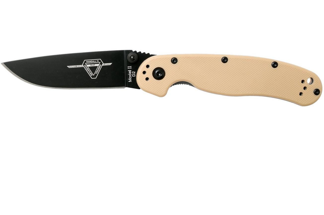 Ontario RAT-2 D2 desert tan, plain edge black, 8830DT