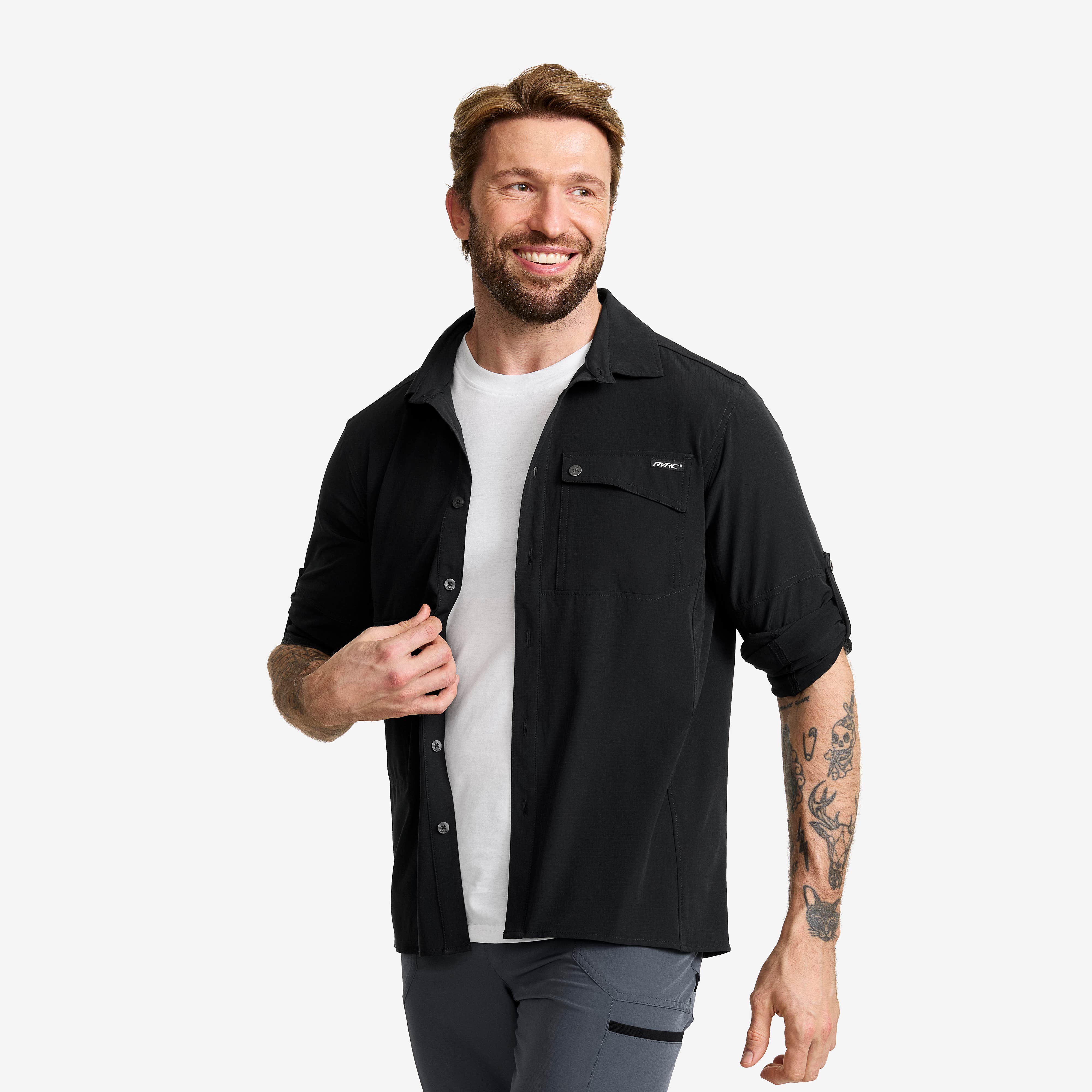 Gradient Pro UV Shirt Herre Black
