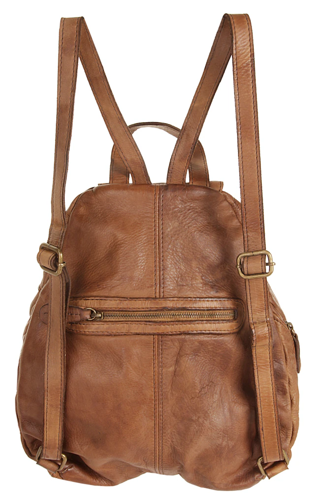 Samantha Look Cityrucksack echt Leder, Made in Italy