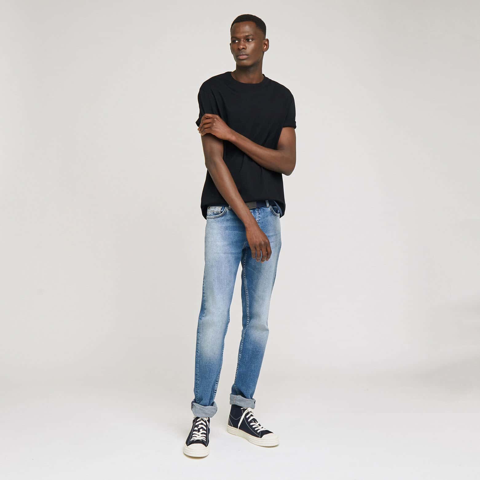 Tee shirt 'le parfait by JULES' coton issu de l'ag Noir