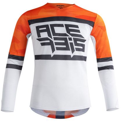 Maillot cross Acerbis VENTED HELIOS ORANGE WHITE 2021 - Orange / Blanc