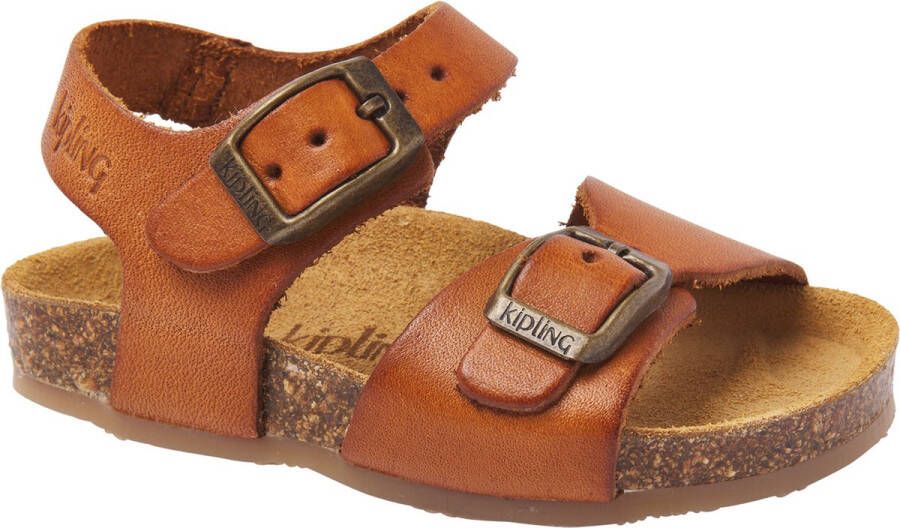 Kipling leren sandalen cognac Bruin Leer Effen 25