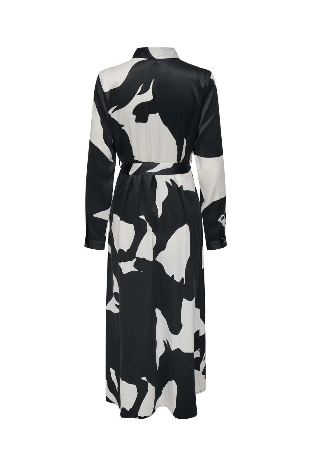 Only Onljane Life L/S Belt Shirt Dress 4662946 black tarok