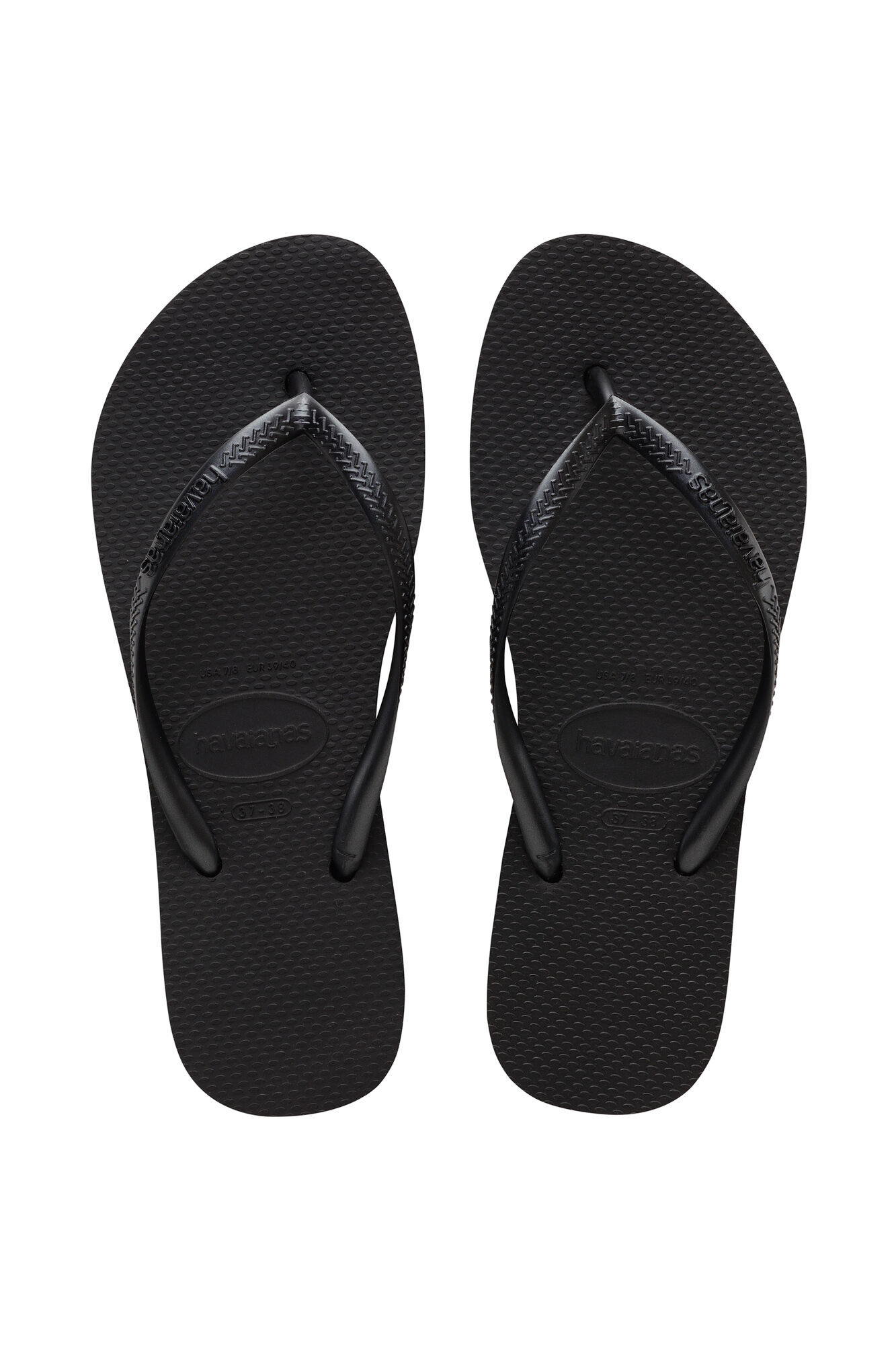 Havaianas Slim Flatform Flip Flops - Black