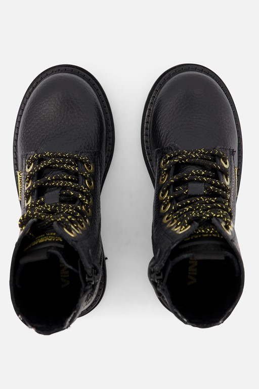 Vingino Shirley Veterboots zwart Leer