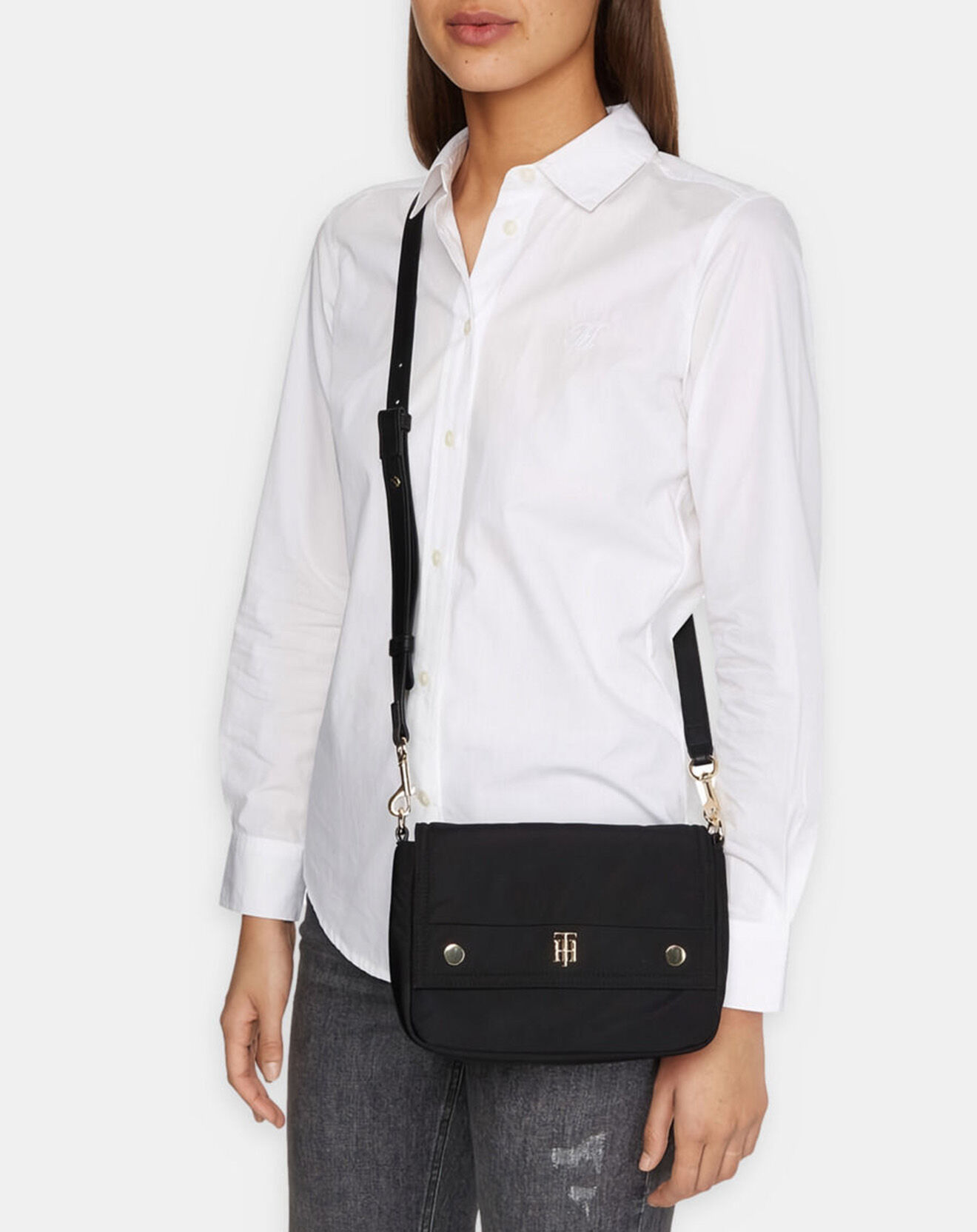 Tommy Hilfiger Sac porté épaule My Tommy noir - 16x22x5,5 cm