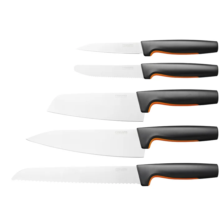 Fiskars - Functional Form Starter Messer-Set, schwarz (5-tlg.)