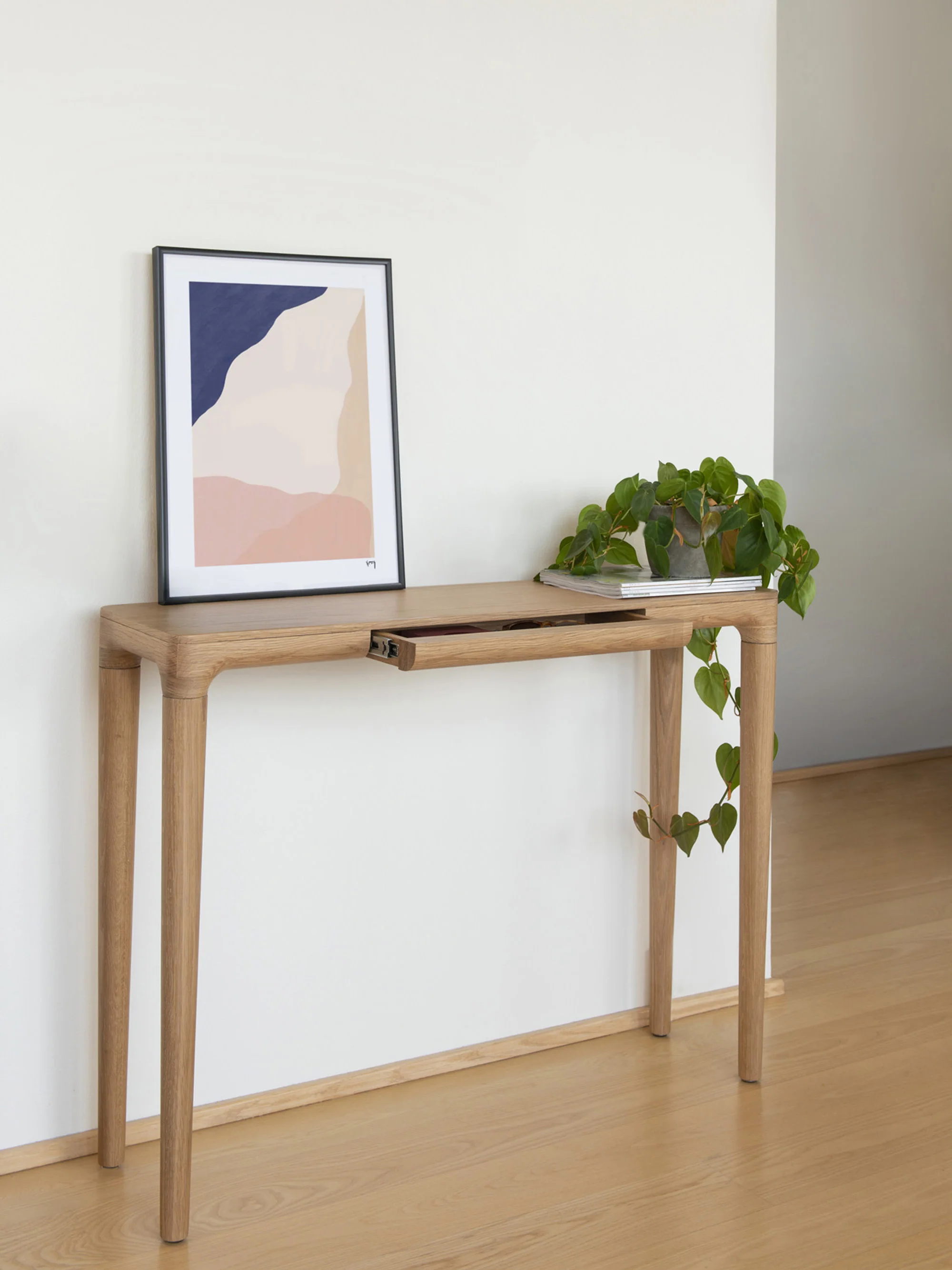 Wandtafel Heart'n'Soul van eikenhout met lade