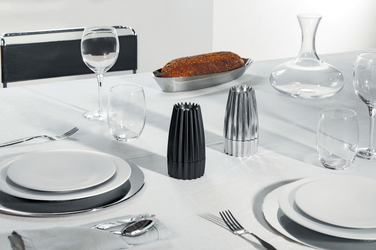 Alessi Grind peper- en zoutmolen aluminium