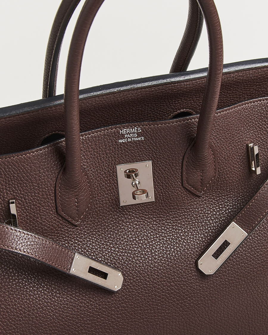 Hermès Pre-Owned Birkin 35 Taurillon Clémence Ebène