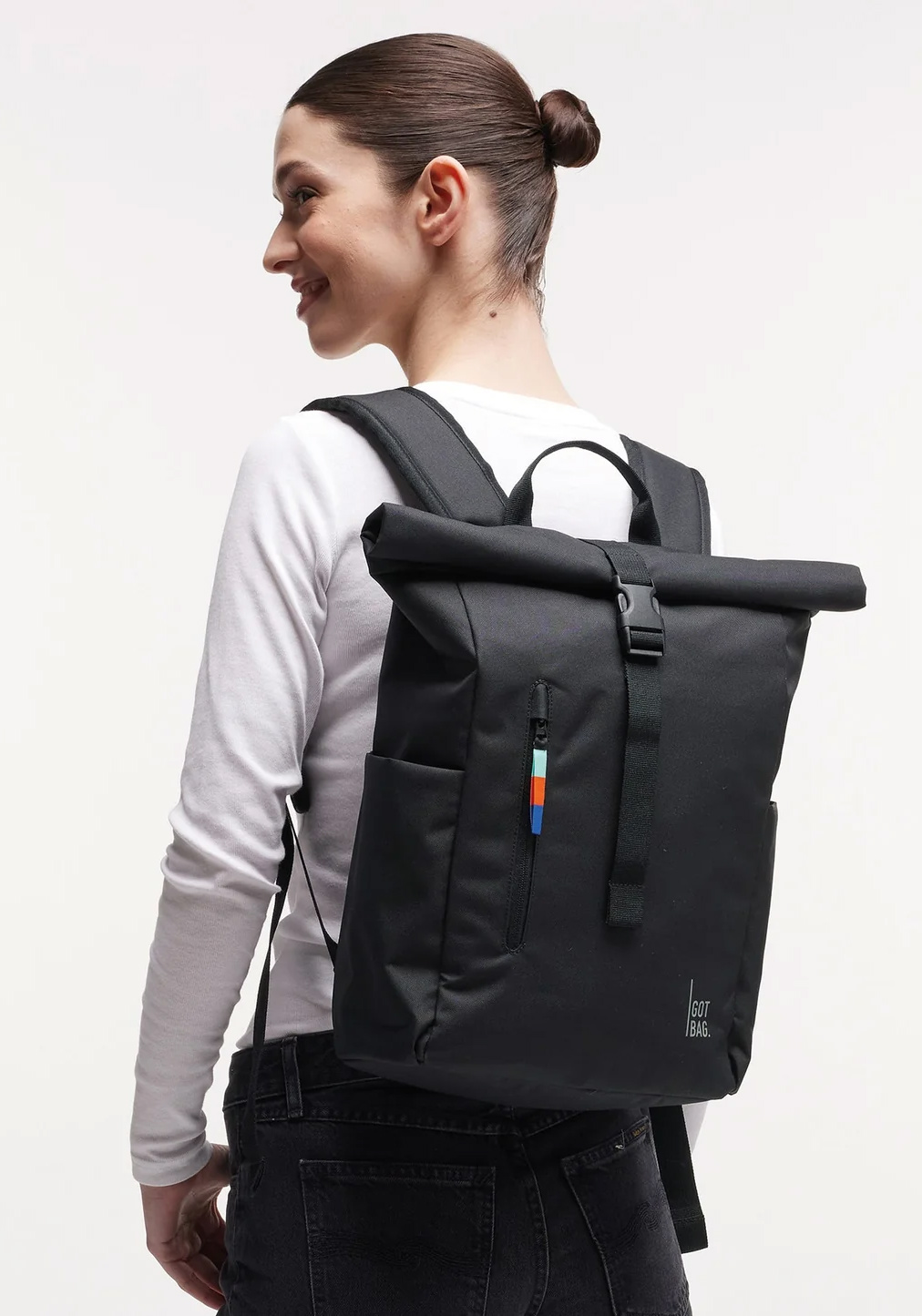 Got Bag Rucksack Rolltop Easy Small Black