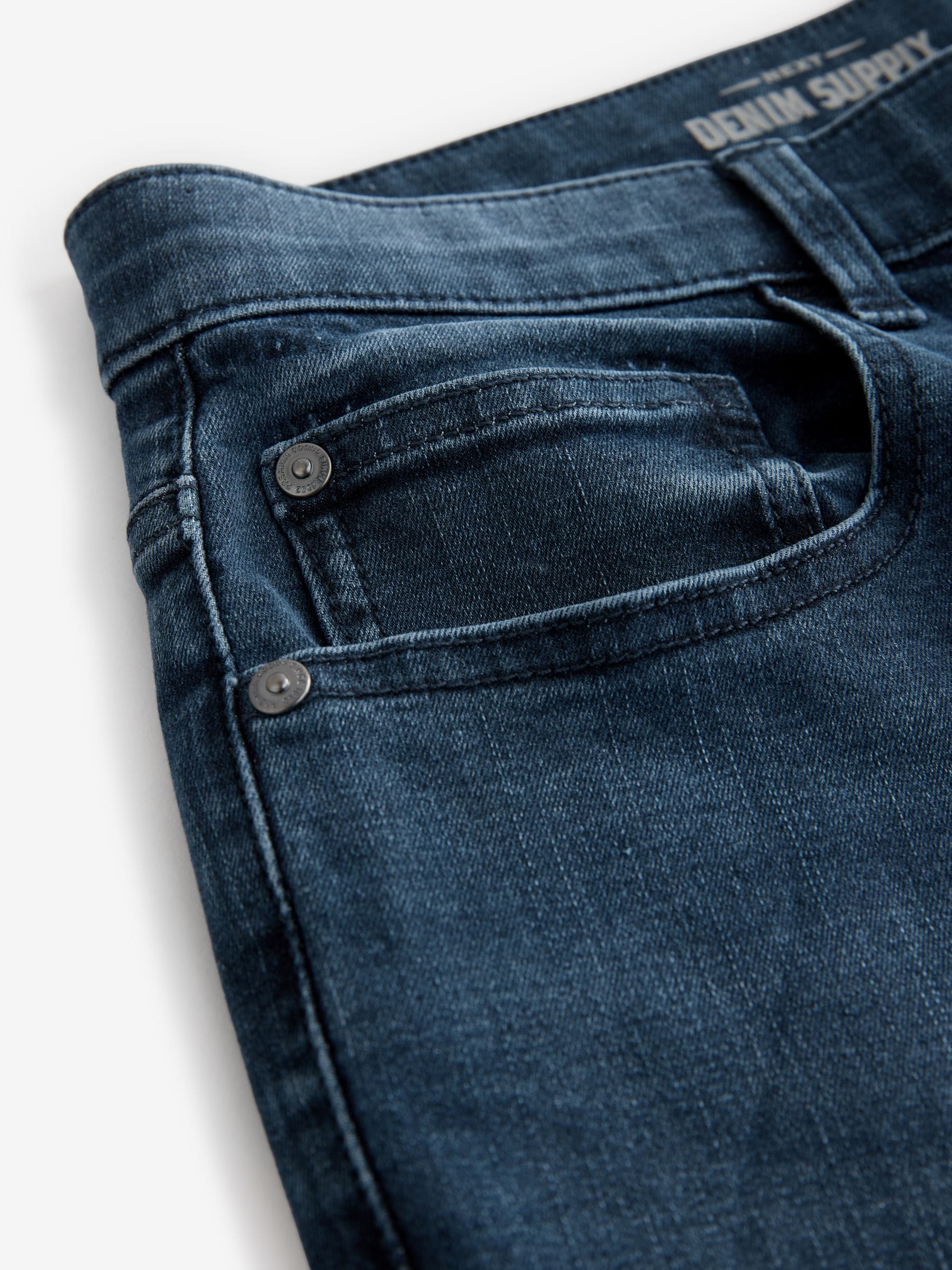 Blauw staal - Enkele - Slim fit klassieke stretchy jeans