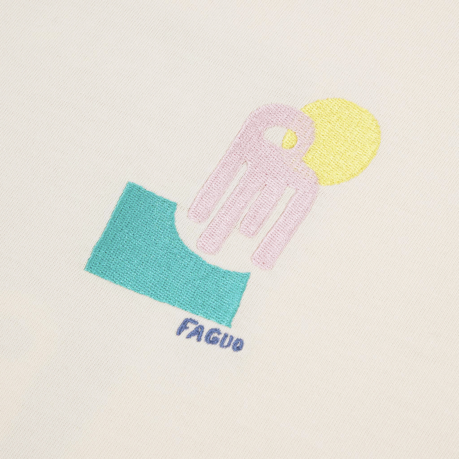 T-shirt écru lab diego faivre - Diego Faivre coton et coton recyclé - modèle lugny