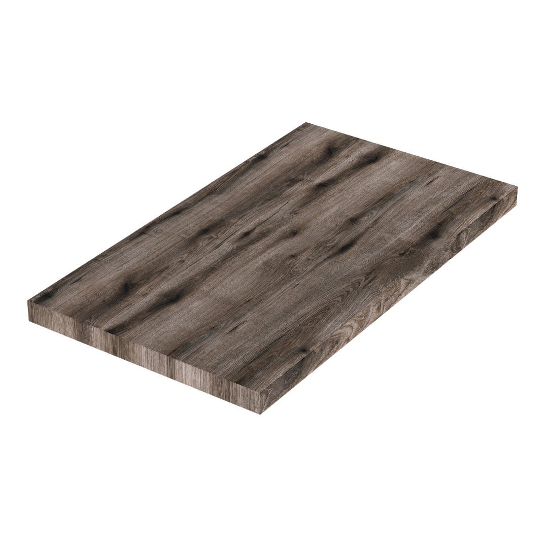 Plank voor opzetwastafel in donker eikenhoutlook - 80cm