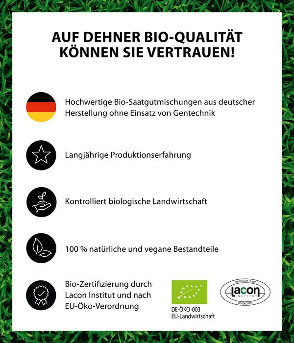 Dehner Bio Rasen-Nachsaat, 500 g