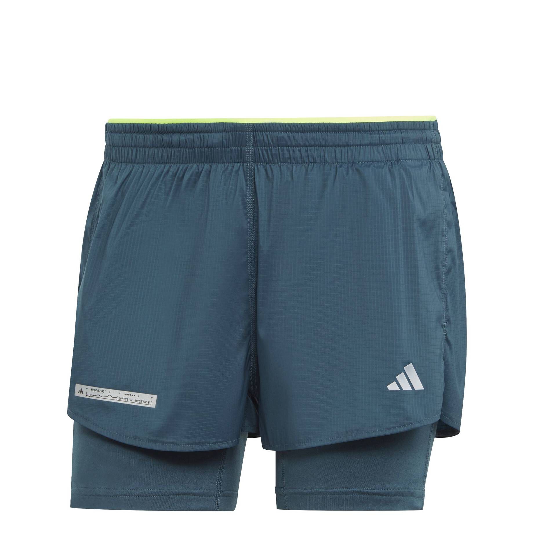 adidas Performance| Damen Laufshorts mit Innenhose ULTIMATE 2IN1 SHORT W