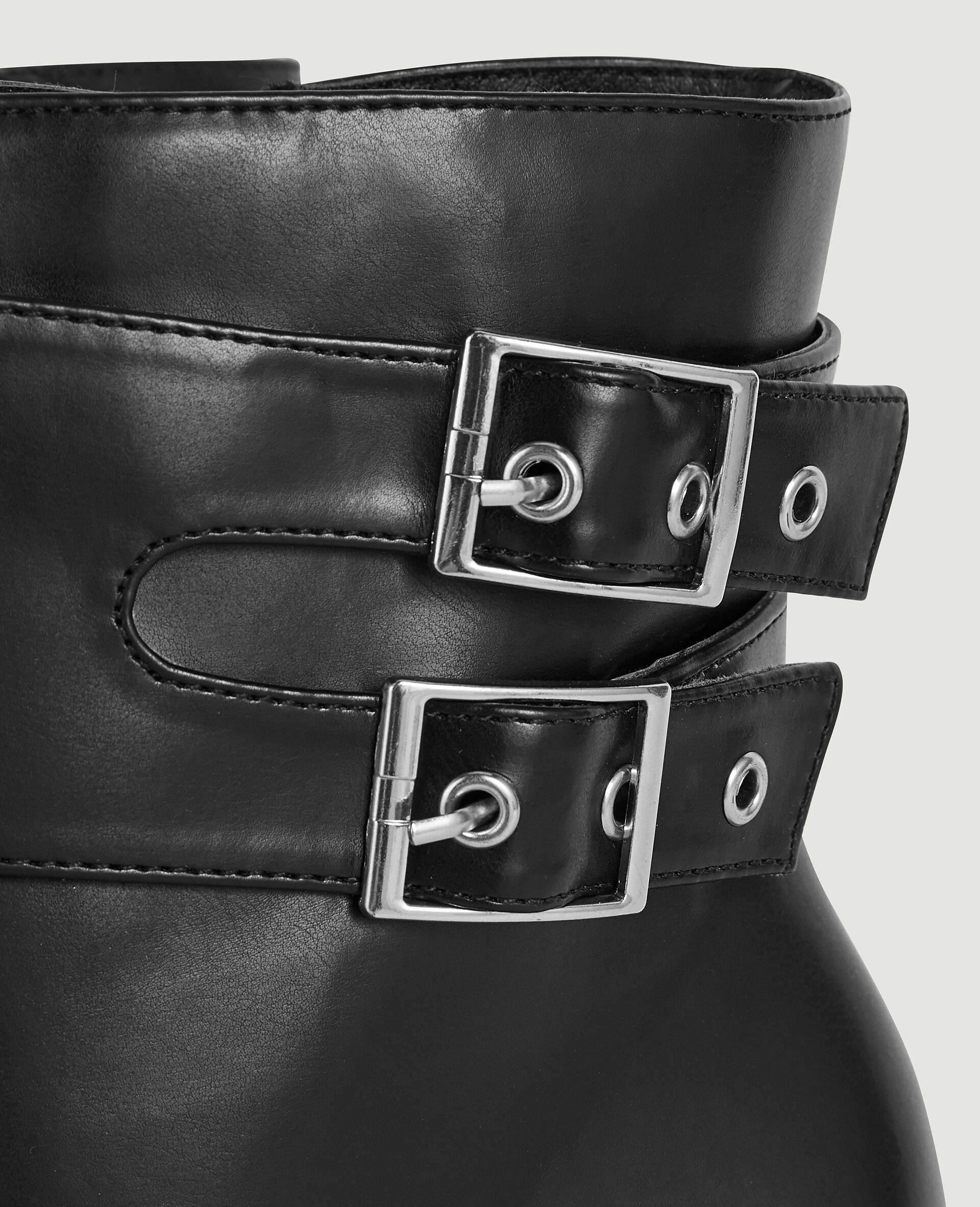 Boots talon bouts pointus - Noir