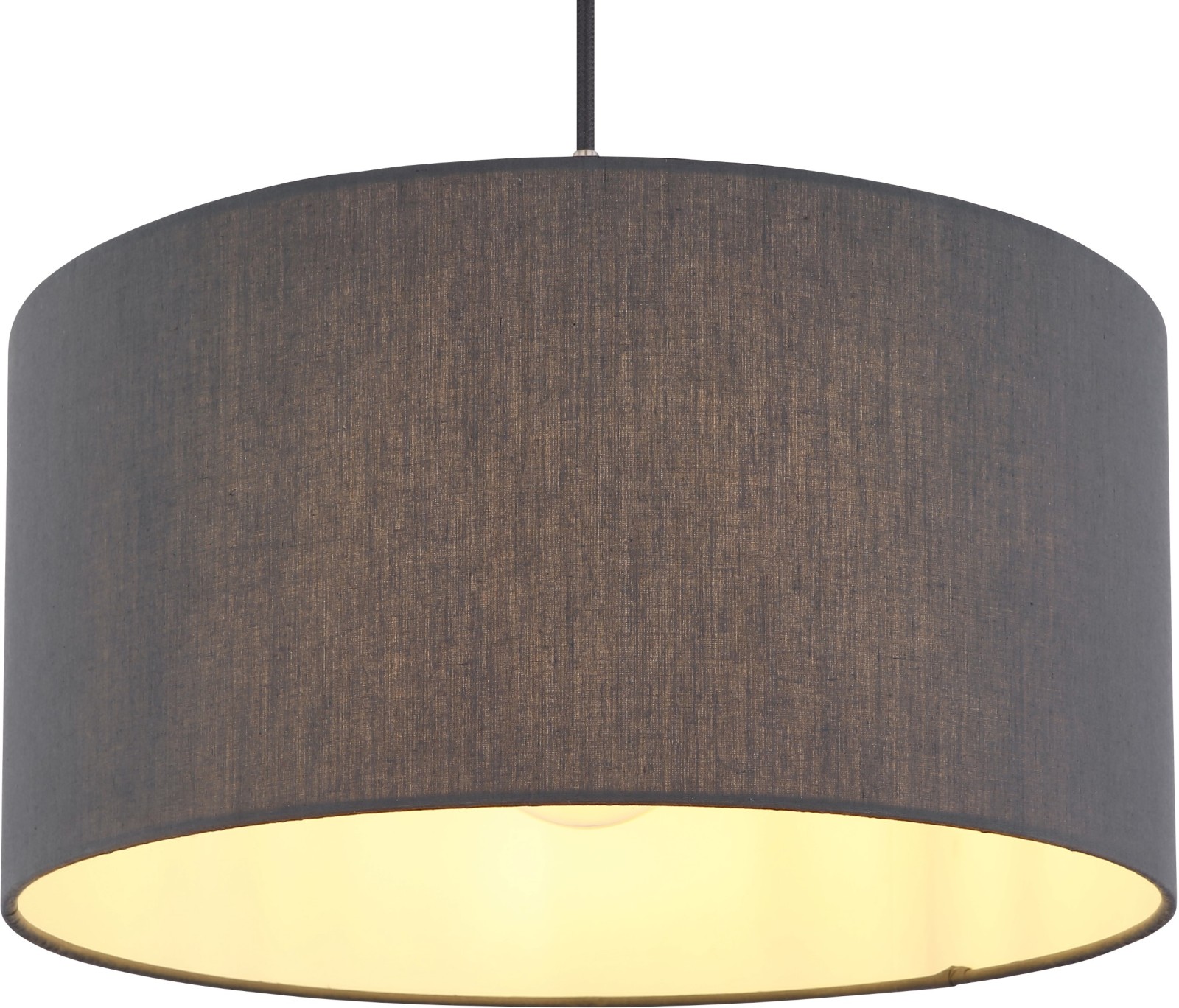 Pendelleuchte - Nickel matt - anthrazit - 140 cm hoch