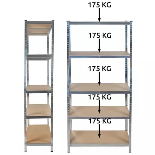 Lagerhylle 180x90x40 Malatec 23768