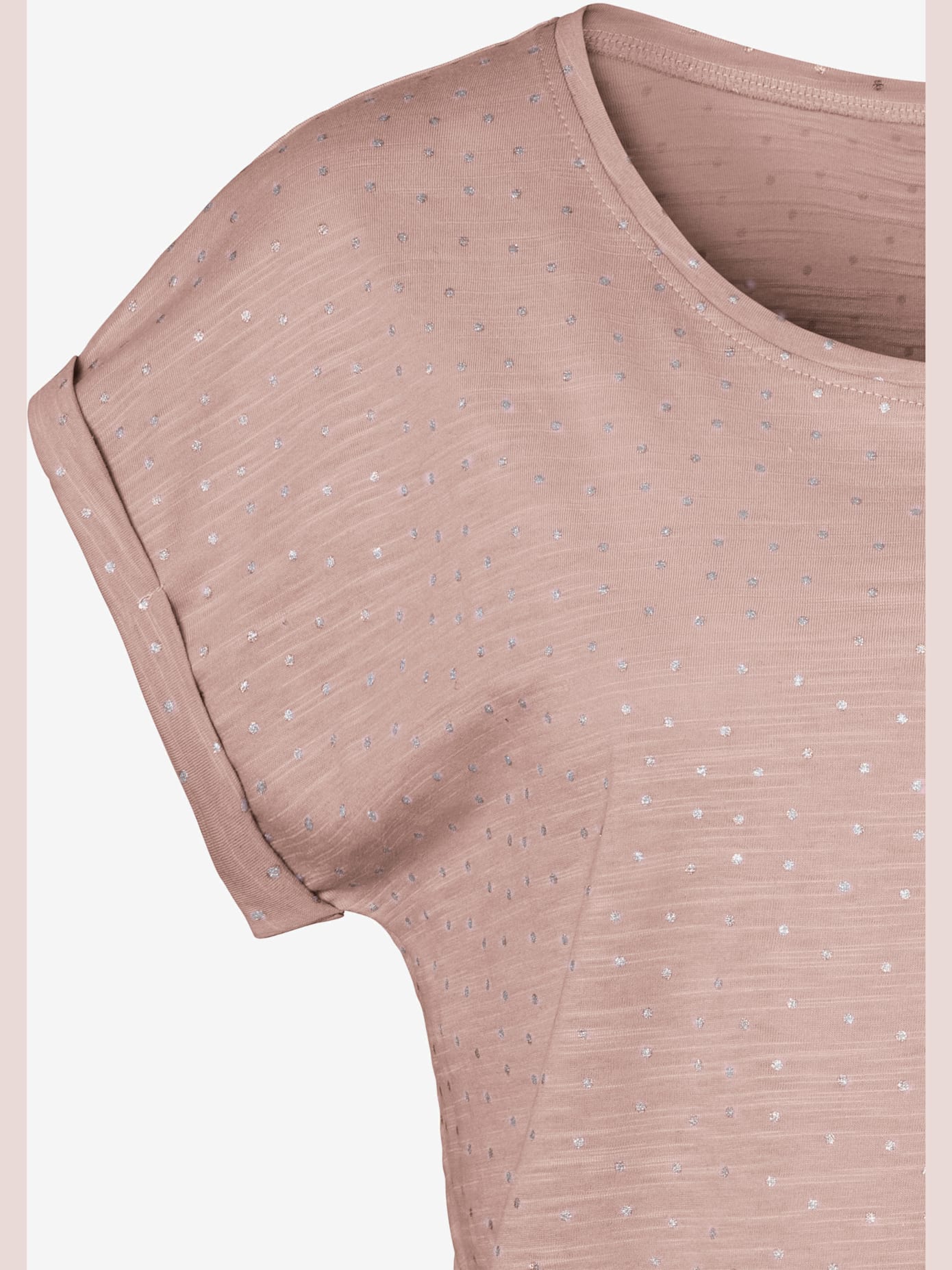 T-shirts vivance avec petits pois pailletés couleur argent