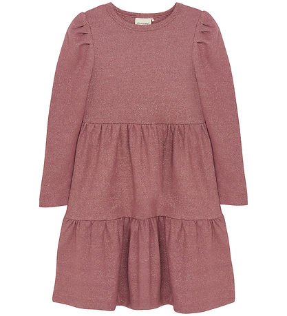Minymo Kleid - Rib - Glitter - Deko Rose