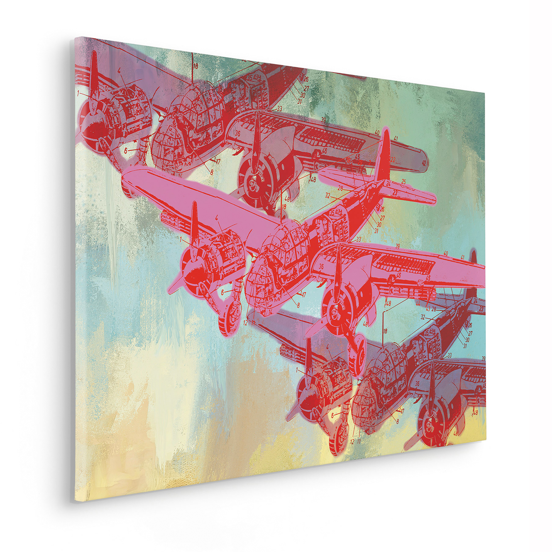 Keilrahmenbild SAVE LIVES - bunt - 60x90 cm