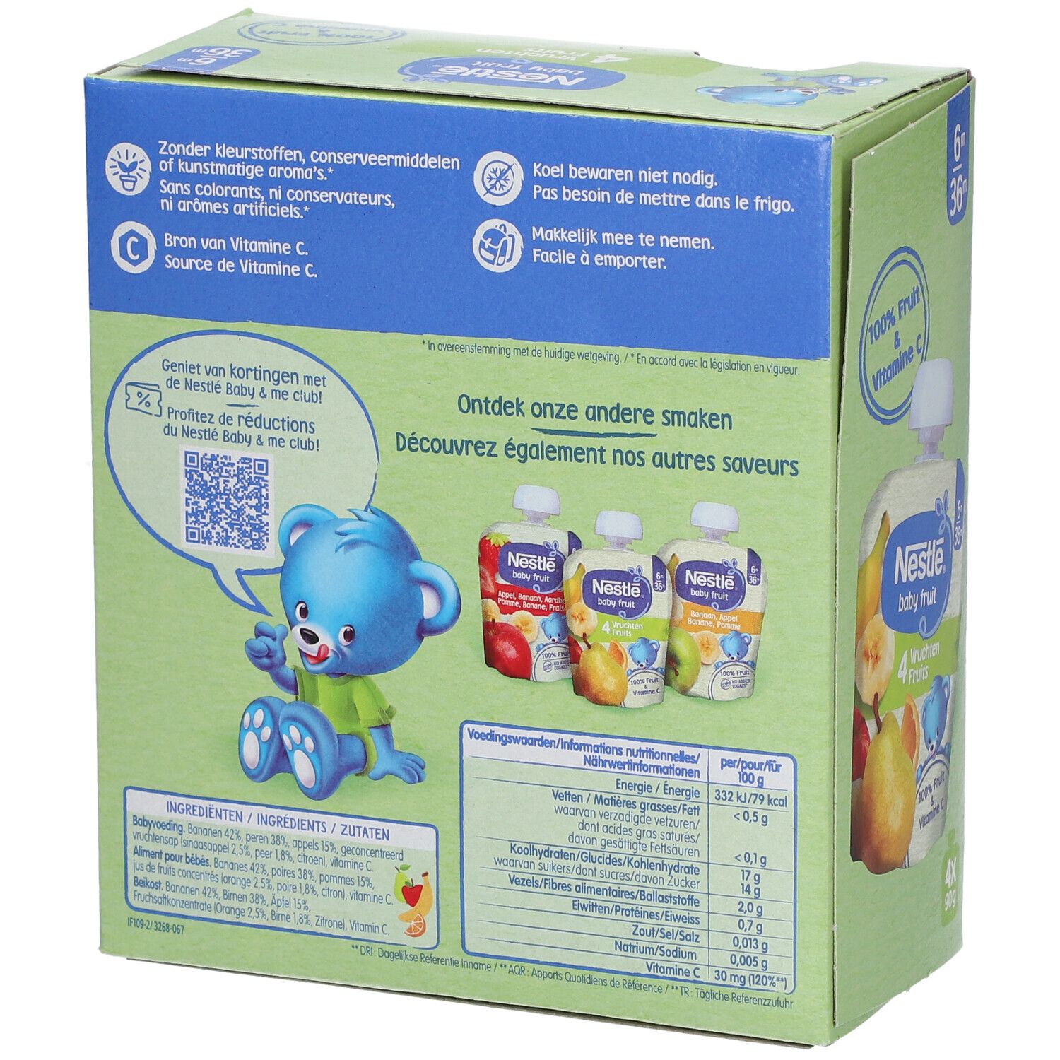 NESTLE Baby Fruit® Trinkflaschen mit 4 Früchten