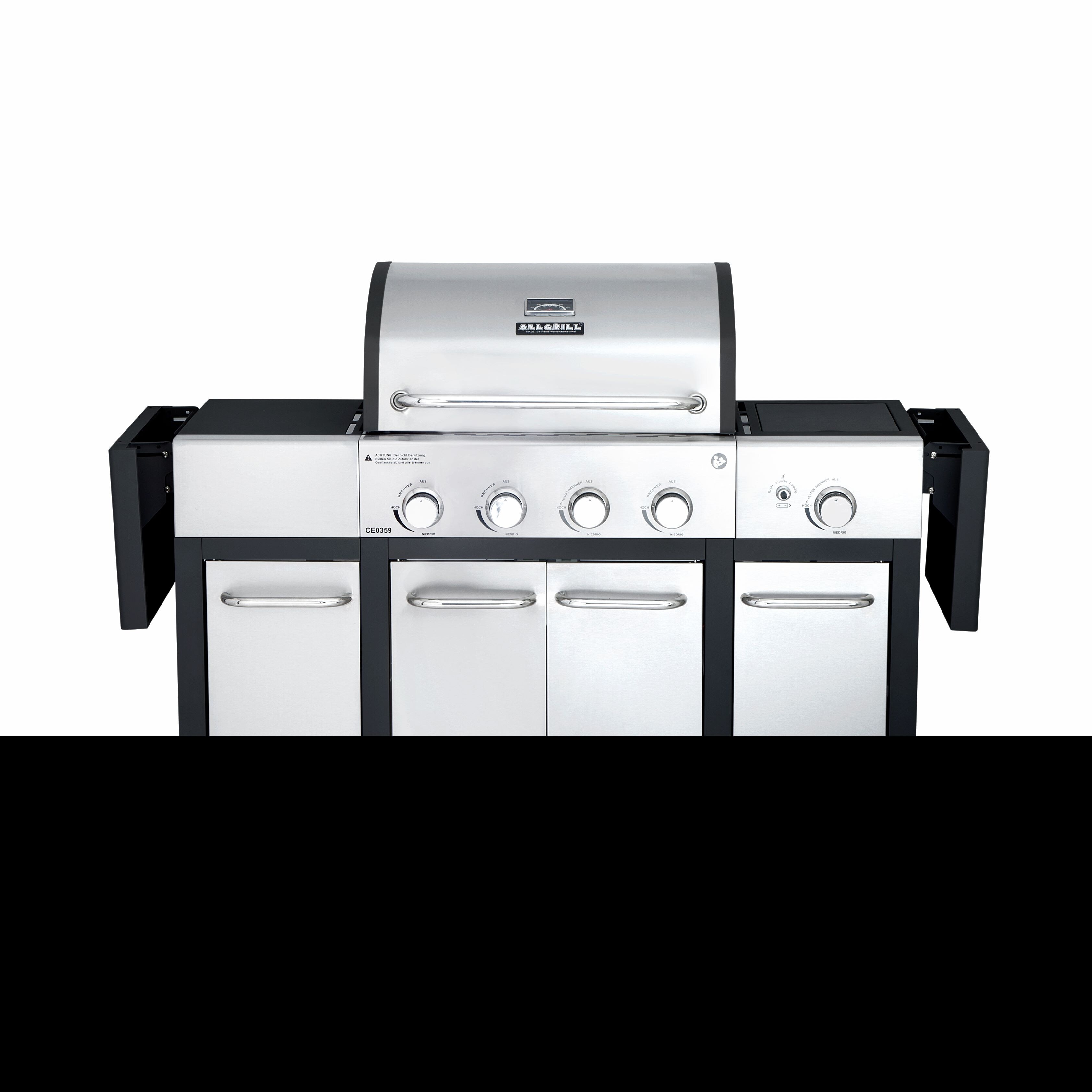 ALLGRILL Gasgrill MAJOR inkl. Seitentischen