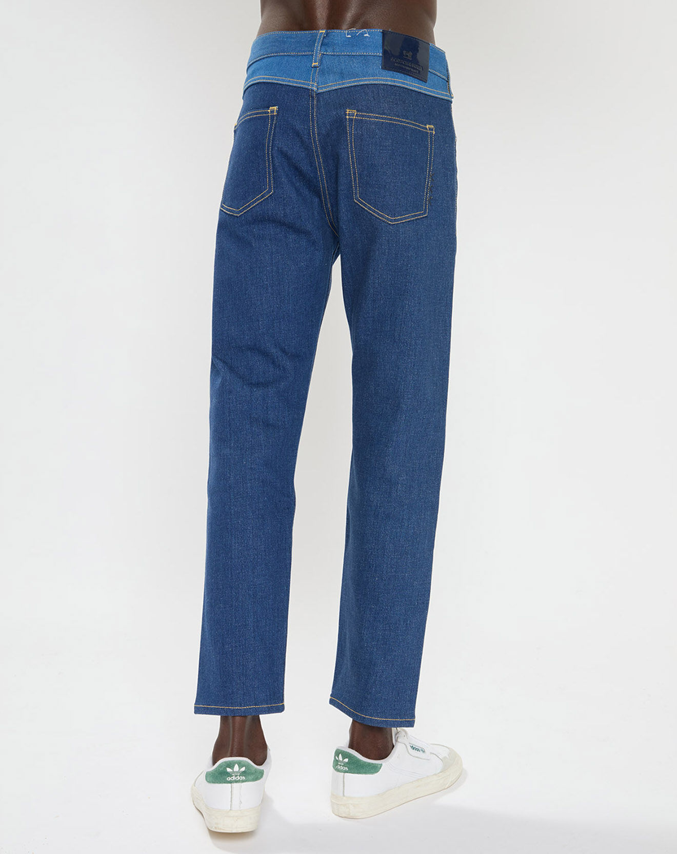 Scotch & Soda Jean Regular Fit taille haute bleu