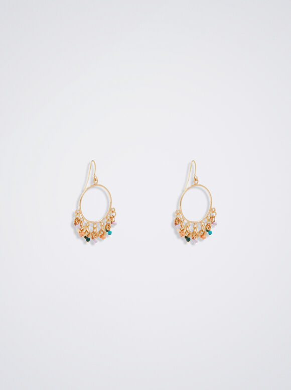 Pendientes Con Abalorios - Multicor