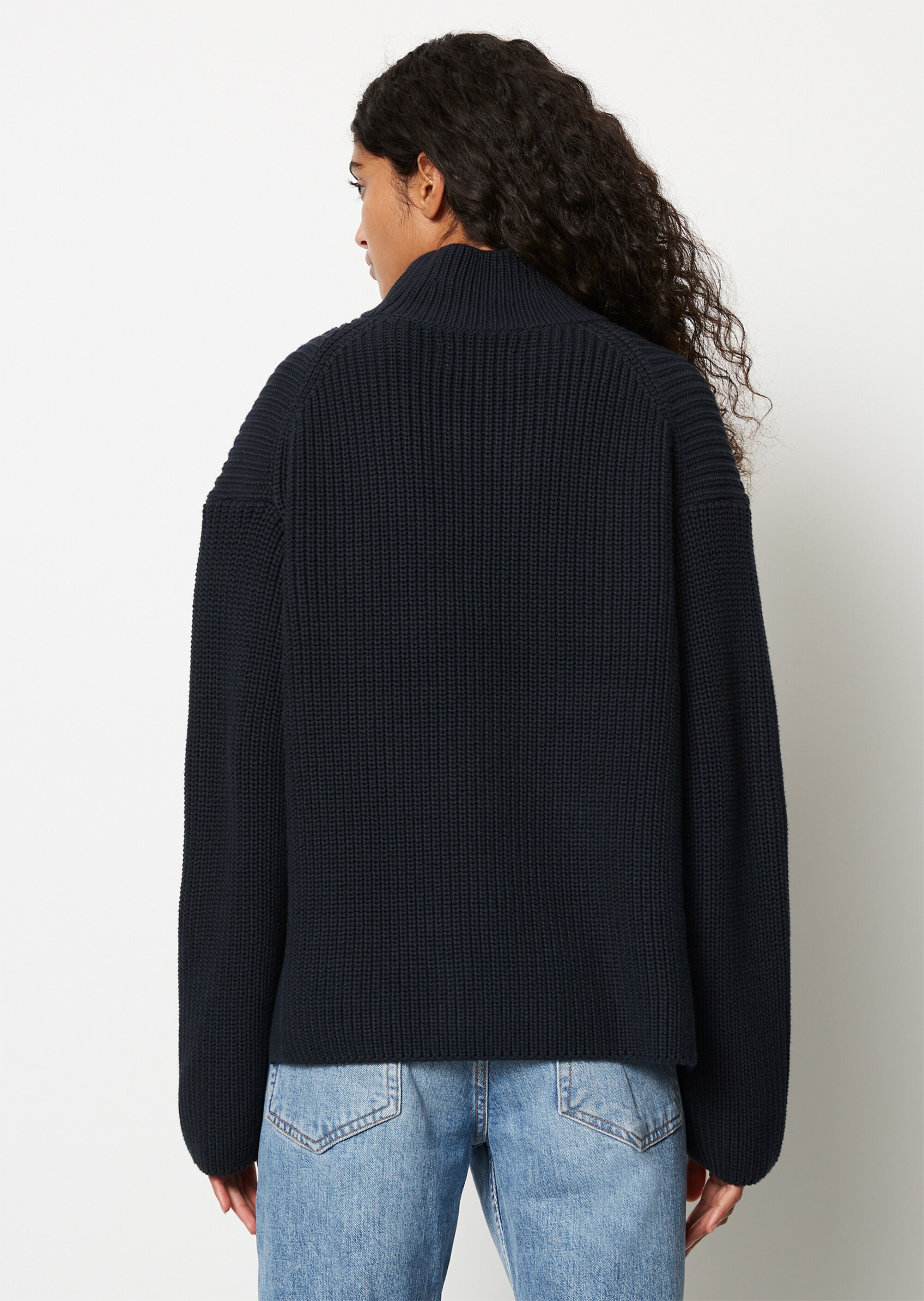 DfC Turtleneck-Strickpullover loose aus Heavy Weight Cotton