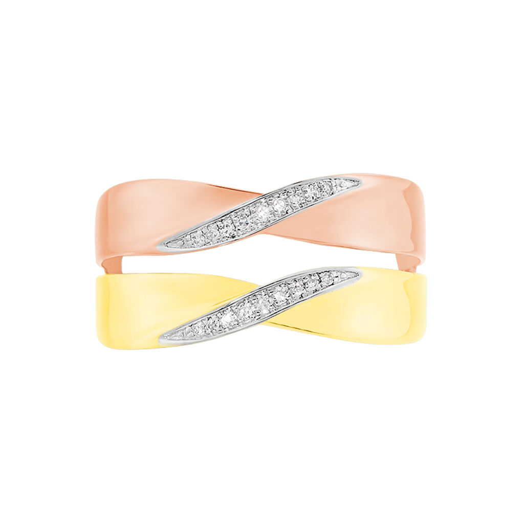 Bague Salima Or Bicolore Diamant