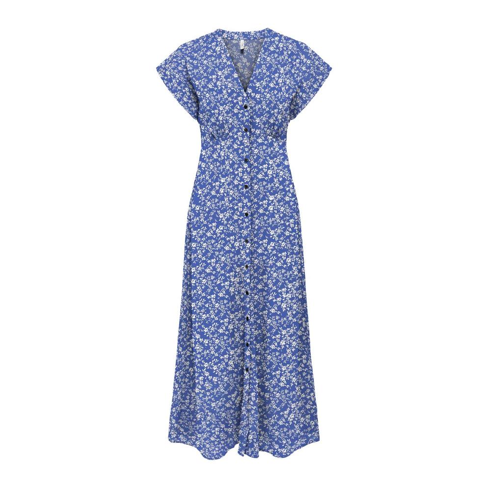 Only Robe Longue Bleu Femme ONLY Life Lux Mollie