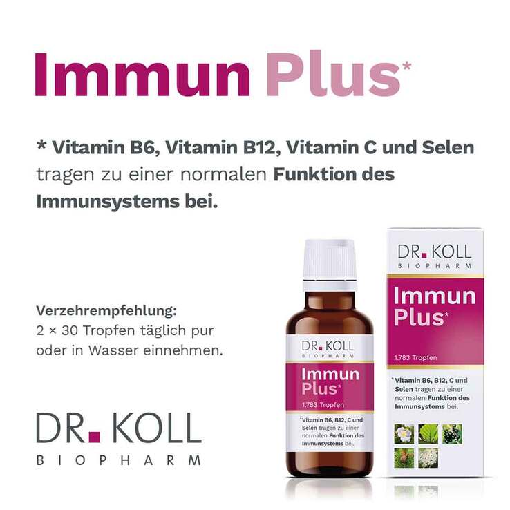 Immun Plus Dr. Koll Gemmo Komplex Vit.B6 B12 Selen, 50 ml