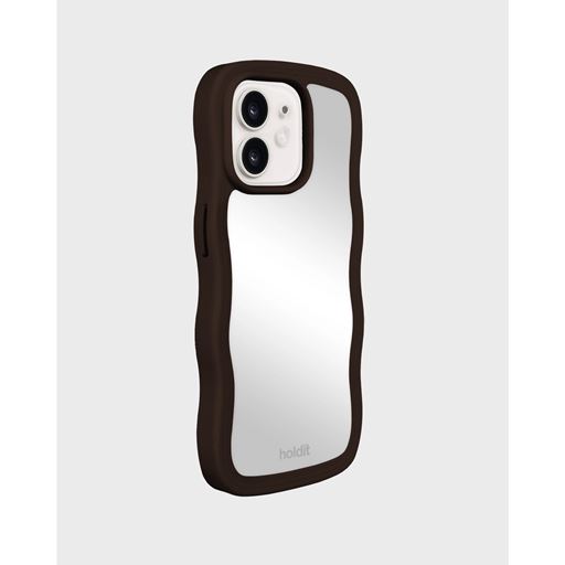 holdit Iphone 15/14/13 Wavy Cover, Chocolate/Mirror