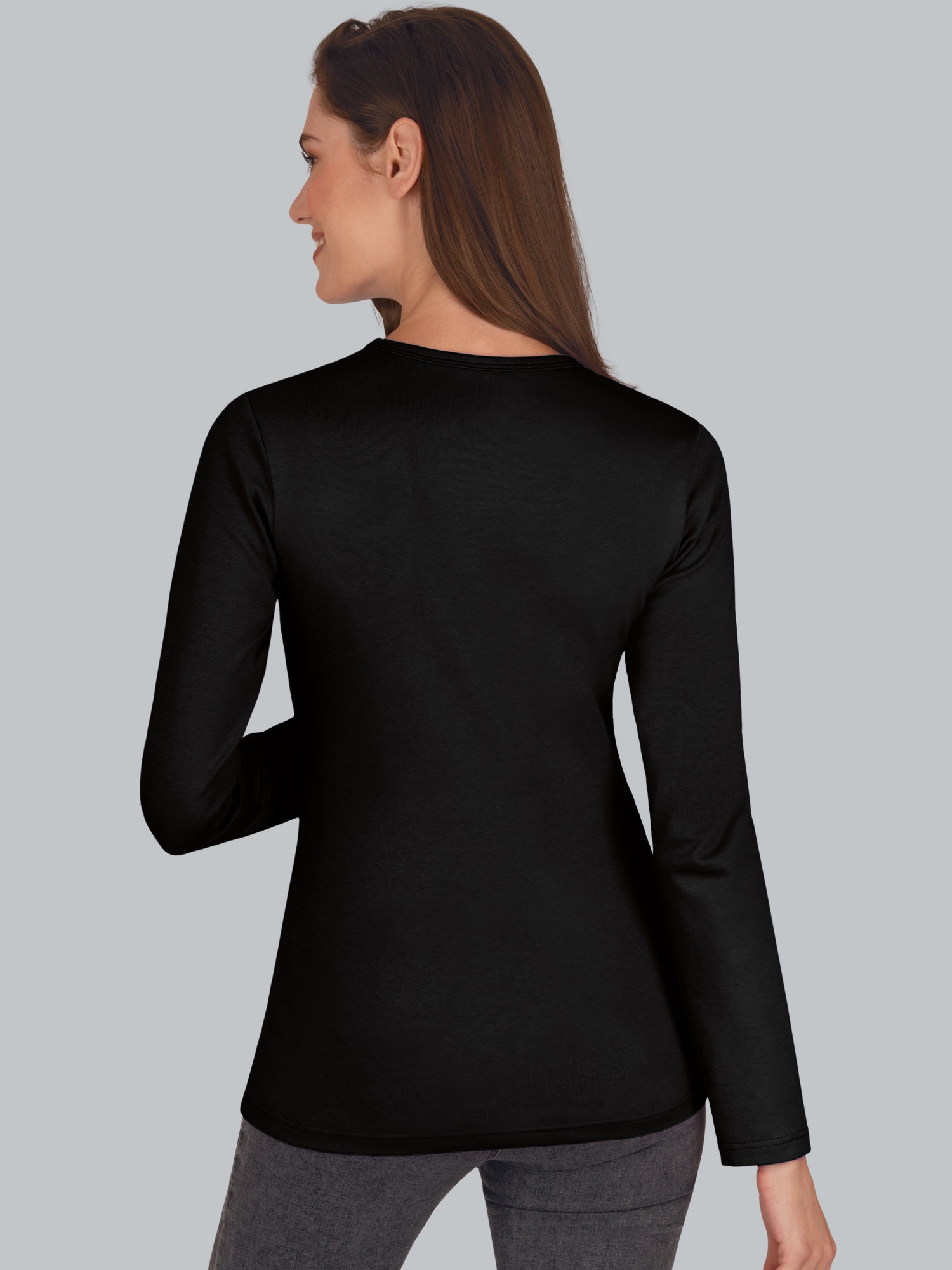 Langarmshirt Schwarz