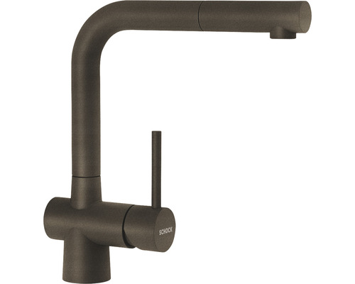 Keukenkraan met handdouche Schock Laios brons 517120