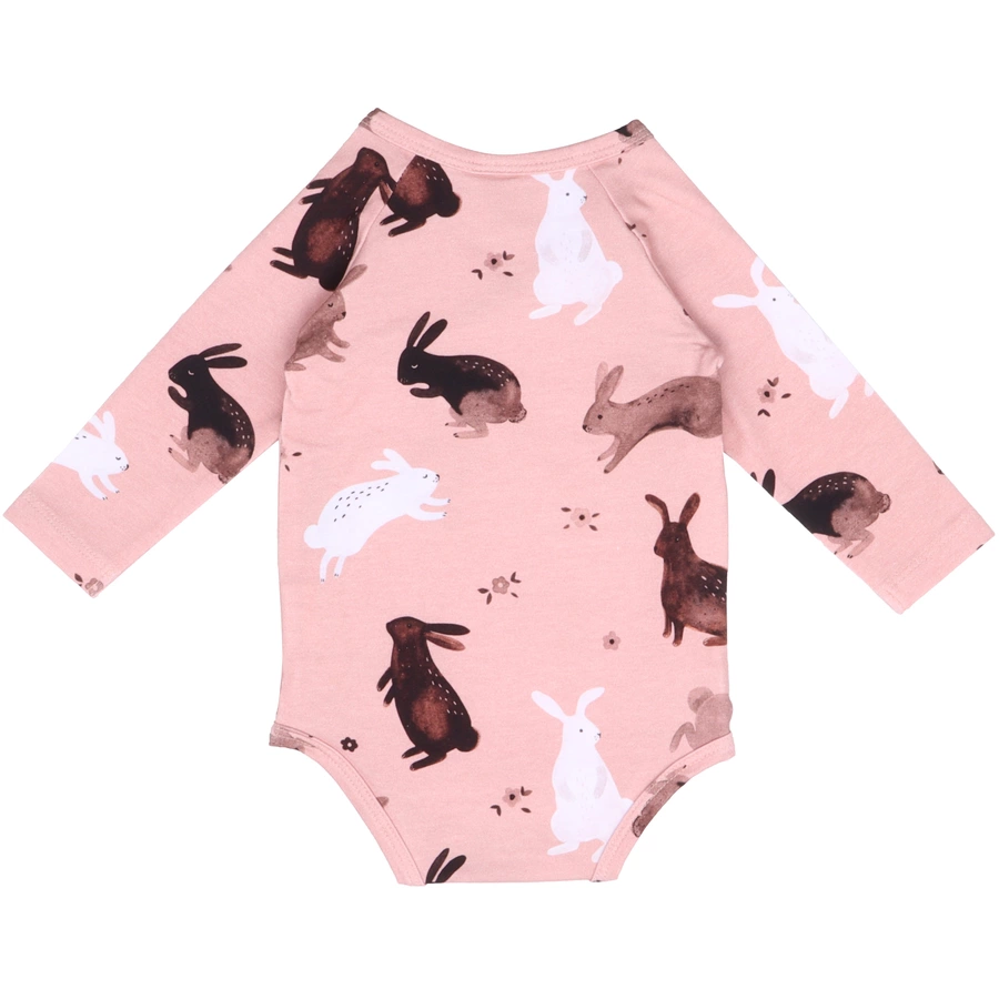 Walkiddy Wickelbody Happy Rabbits altrosa
