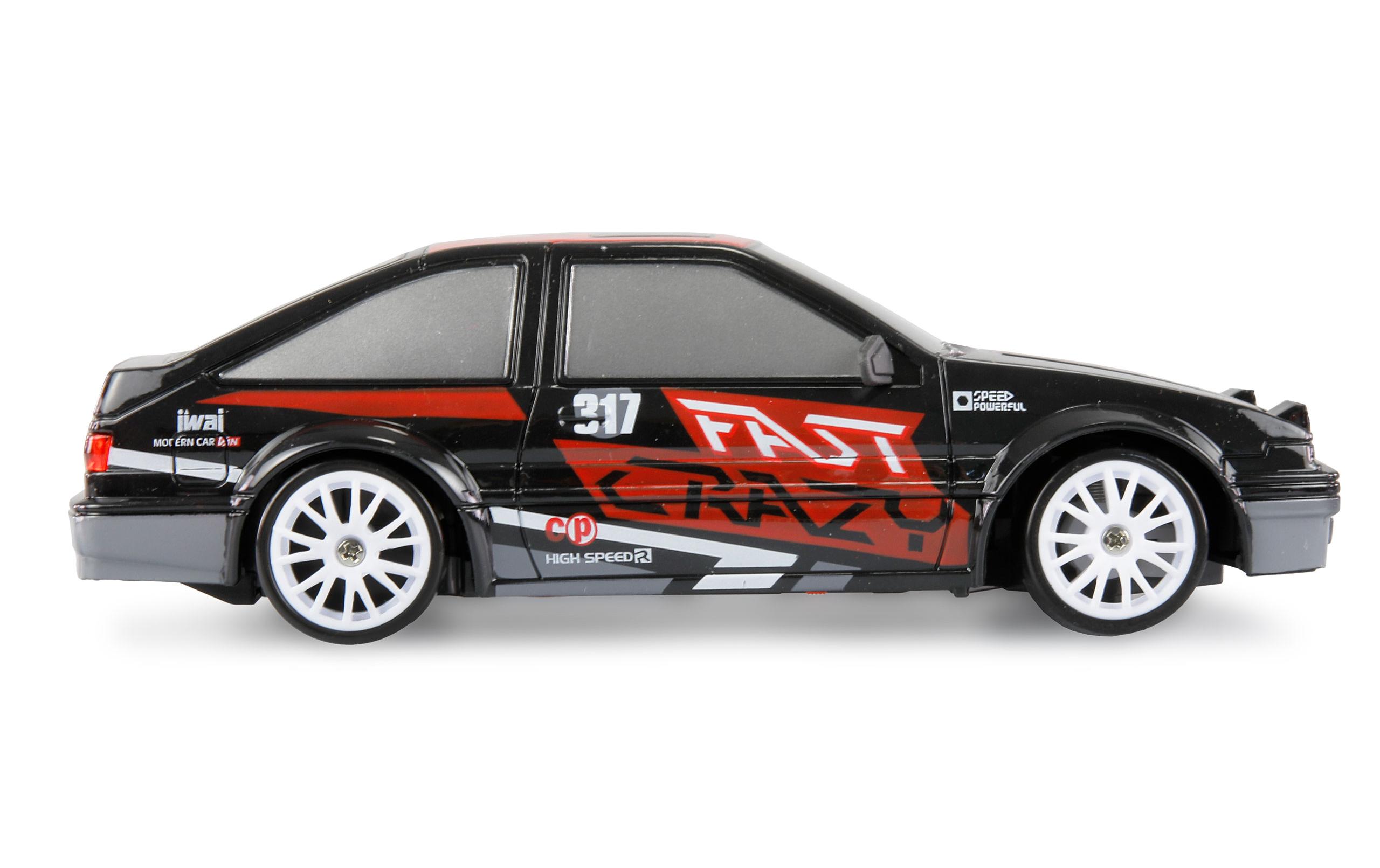 Drift Sport Car 4WD Schwarz, RTR, 1:24Ferngesteuertes Drift-Auto für Kinder ab 6 Jahren