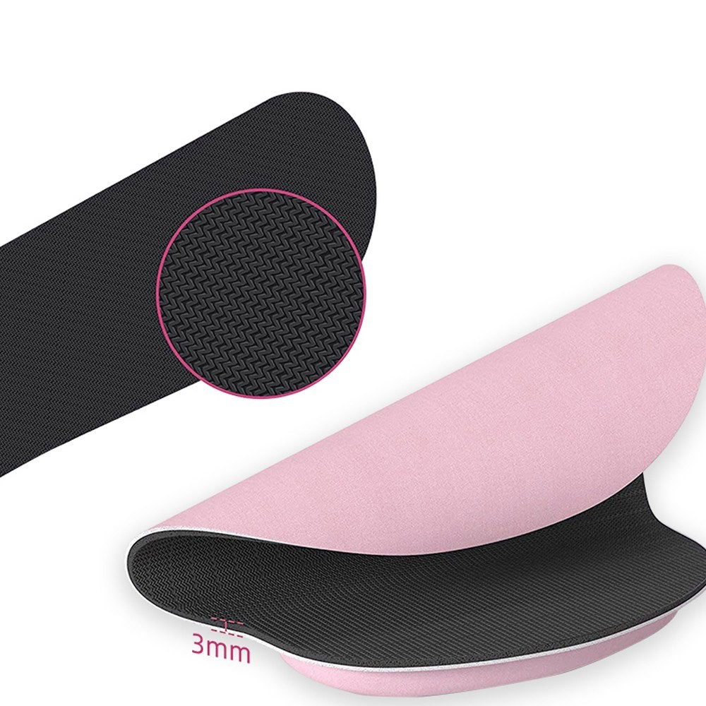 (3-tlg. Set) Ergonomische Mausmatte und Tastatur Handballenauflage für Arbeiten am Computer - Rosa