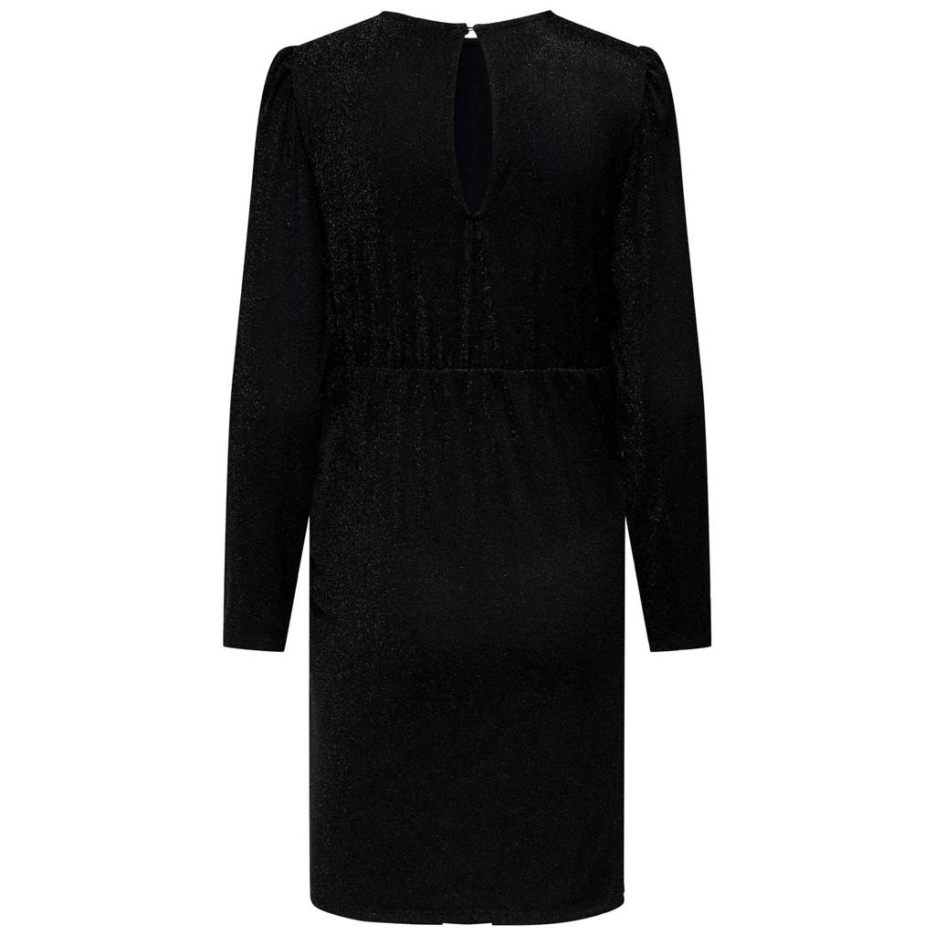 ONLY MATERNITY zwangerschaps little black dress glitter zwart