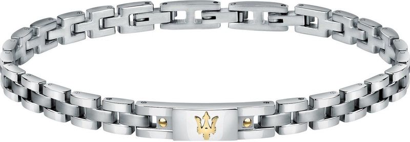 Maserati - Herenarmband - Zilver - One Size